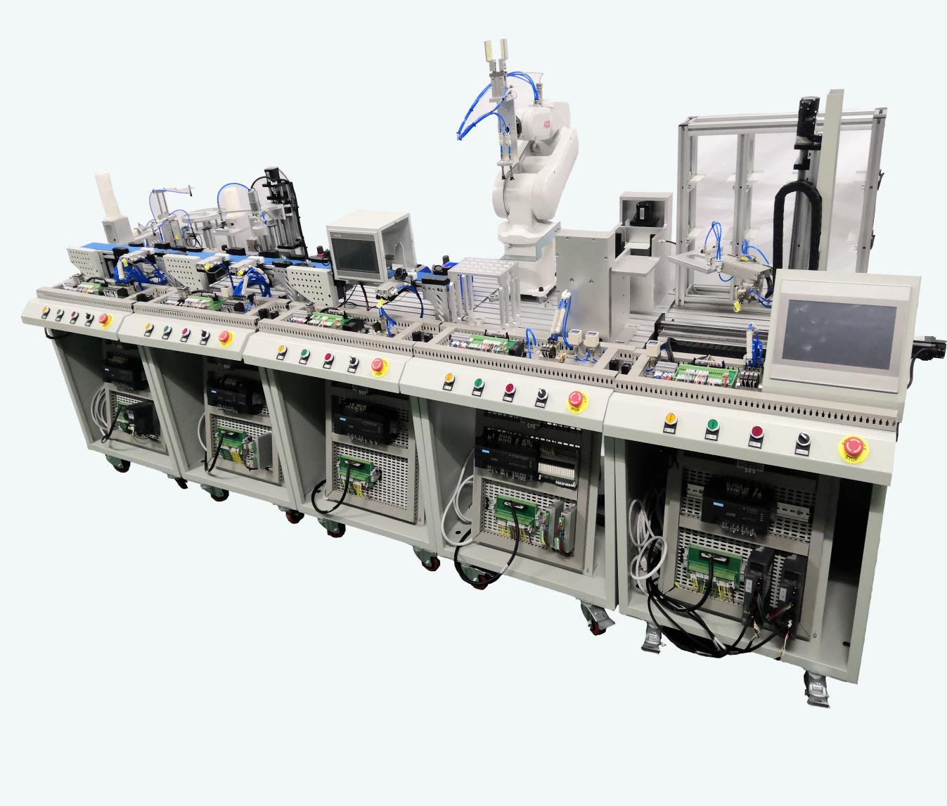 LG-GZS05型 工業(yè)機(jī)器人罐裝生產(chǎn)流水線實(shí)訓(xùn)系統(tǒng)